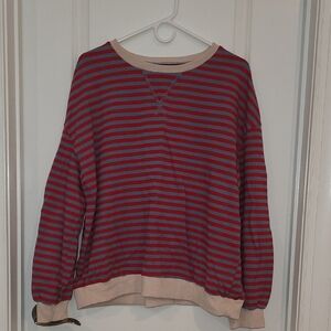 Striped Red and Blue Men's Sweater